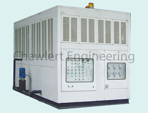 Industrial chiller air cooled package